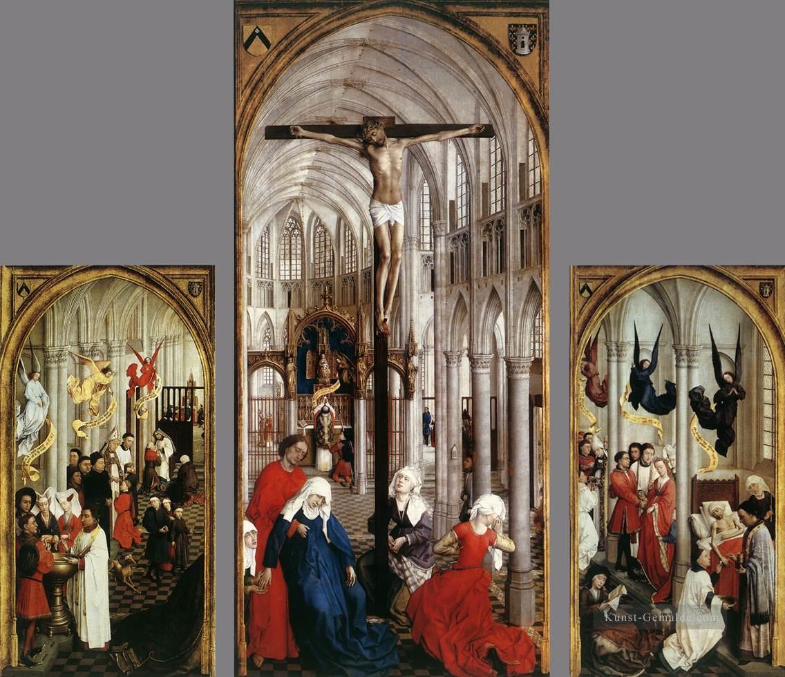 Altar der sieben Sakramente Rogier van der Weyden Ölgemälde